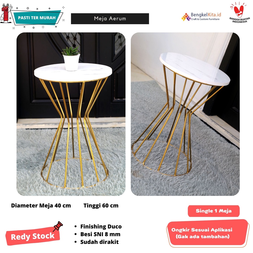 Meja Tamu Minimalis Aerum | Meja Minimalis | Coffe Table | Meja Ruang Tamu | Furniture Ruang Tamu |Meja Industrial Minimalis | Ongkir Murah (Gak ada Tambahan Ongkir)