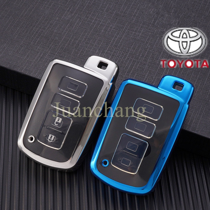 Casing Kunci Mobil Bahan TPU Untuk Toyota Camry Corolla RAV4 Highlander Avalon 2015-2017