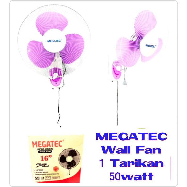 Megatec Wall Fan Kipas Angin Dinding 16 inch 50 watt