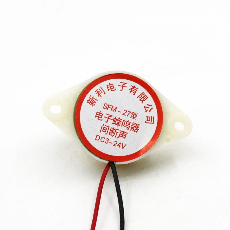 SFM-27 BUZZER SPEAKER ACTIVE PIEZO CONTINOUS 3V-24V 3-24V
