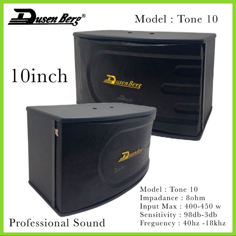 Speaker Karaoke Dusenberg 10 Inch Tone 10, Garansi 2 Tahun - 2 Unit