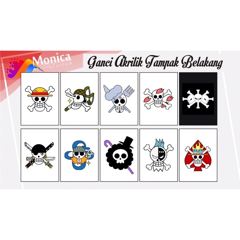 Gantungan Kunci One Piece / Gantungan Kunci Bounty / Gantungan Kunci Logo One piece