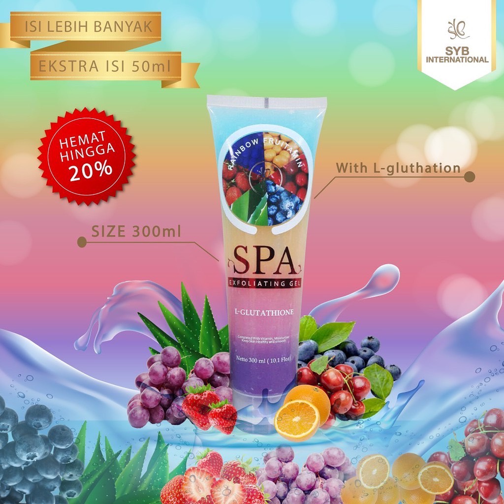 SYB Spa Exfoliating Gel Fruitamin 300 ml (10.1 Floz)