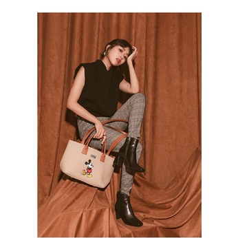 Gracegift Mickey Mouse Canvas Tote Bag Small