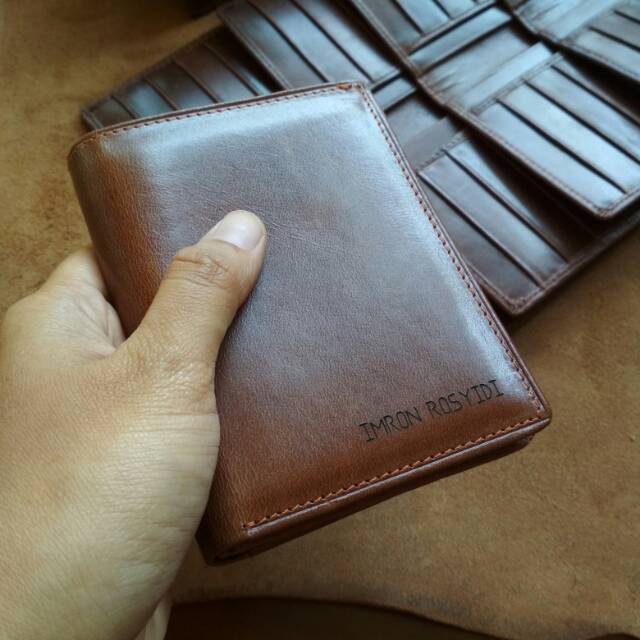 KOING DOMPET PRIA 3/4 BERDIRI 3D KUKIT ASLI FREE CUSTOM NAMA n BOX