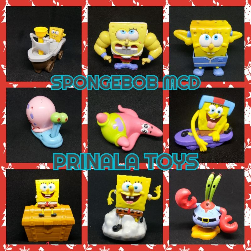 Mainan Spongebob Squarepants Happy Meals McDonalds Action Figure Spongebob MCD Murah Mainan Pajangan
