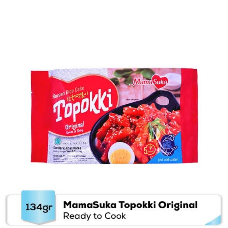 Mama Suka Topokki Original 134gr