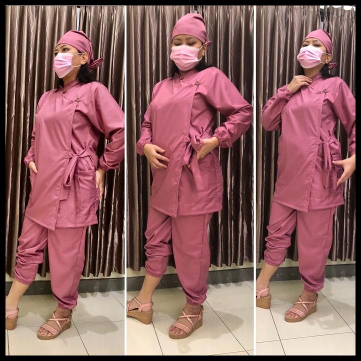 Scrub Dokter / Baju Jaga / Baju Oka / Baju Doctor / Baju Ok