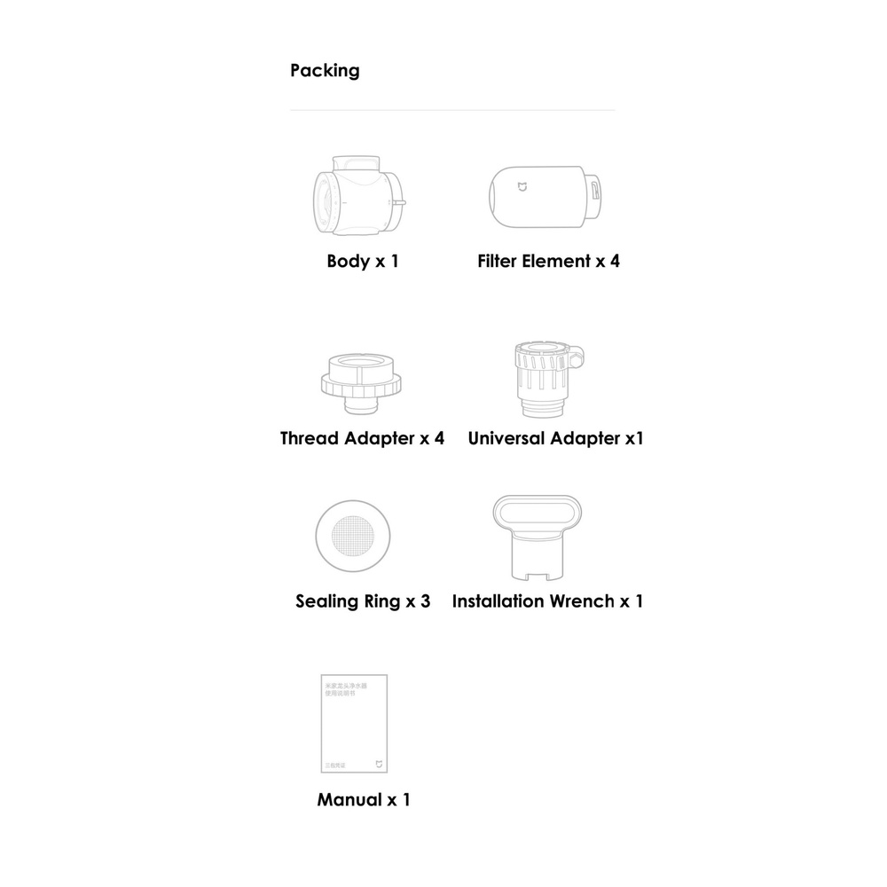 Xiaomi Mijia Keran Air Dengan 4 Filter Untuk Dapur