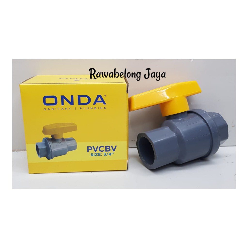 ONDA PVCBV 3/4" BALLVALVE ONDA STOP KRAN PVC