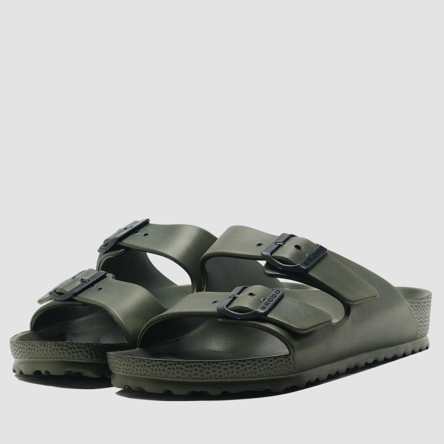 Sandal/Sendal Brodo Gioro [Olive/Dark Choco/Black]-2