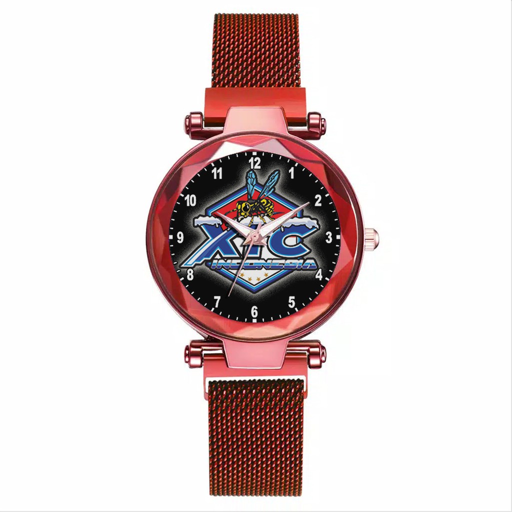 Jam Tangan Wanita Custom - XTC MOTIF 1 Free Box &amp; Batre Cadangan