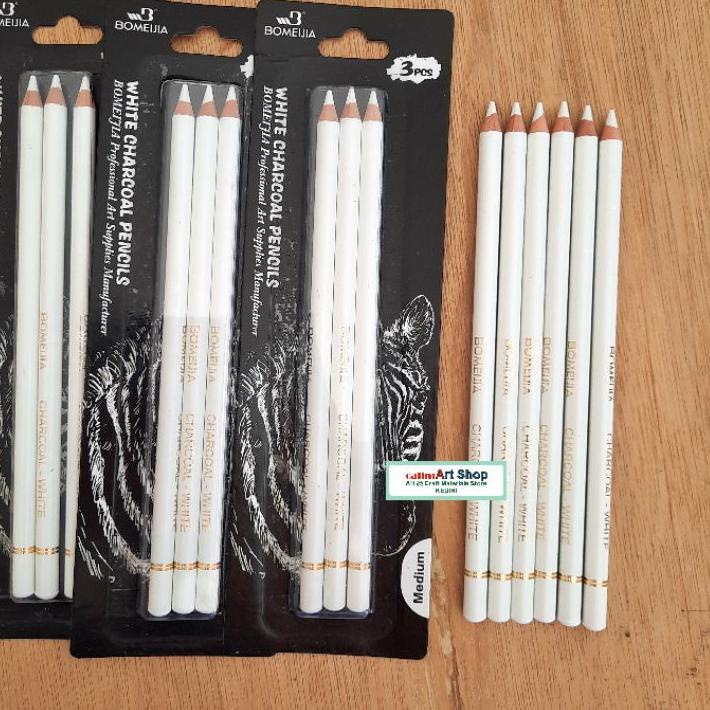 

12.12 HARGA GROSIR Pensil Putih Charcoal / White Charcoal Pencils Bomeijia