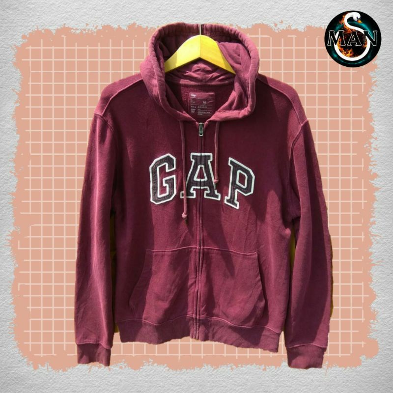 Zhipper Hoodie GAP maroon