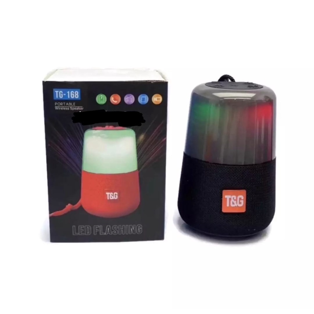 Speaker Bluetooth LED TG-168 Portable Wireless Speaker TG 168