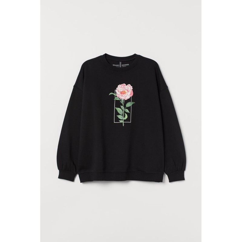 Crewneck H&M Shawn Mendes Tour Black