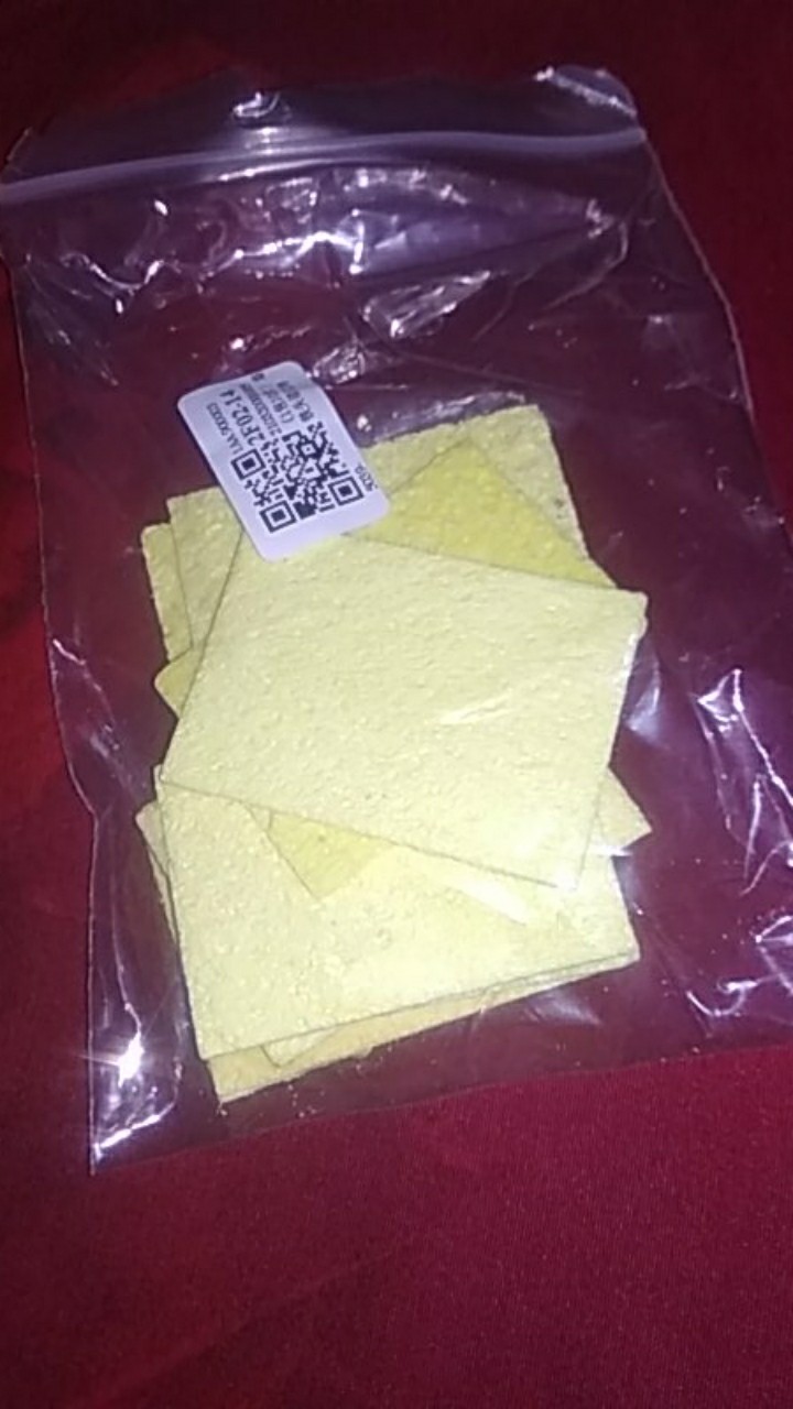 10pcs Sponge Pembersih Kepala Besi Solder Suhu Tinggi Ukuran 35x50mm