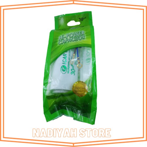 Capasitor-Bulat ICAR 30uf - 450v ICAR Ecofill Termurah