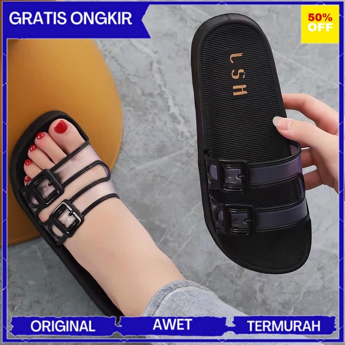 (BAYAR DITEMPAT) TERBARU DAN TERLARIS NEW Sandal Jelly Selop WILLONA LSH Import