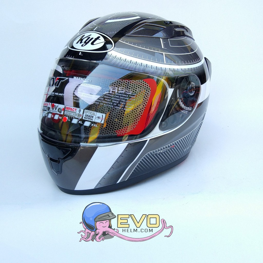 SEVEN SERIE 12 GRAPHIC FullFace - Single Visor WHITE BLACK GUNMETAL