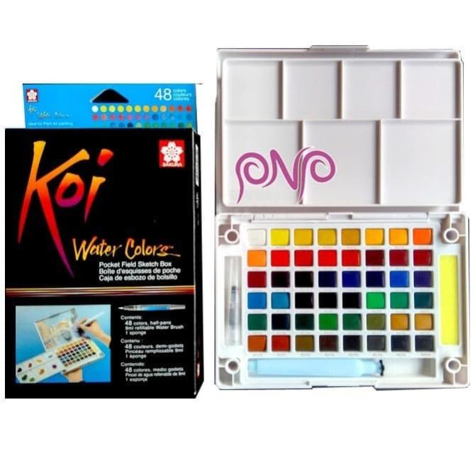 

*#*#*#] SAKURA KOI WATER COLORS 48 COLOR SKETCH POCKET BOX SET