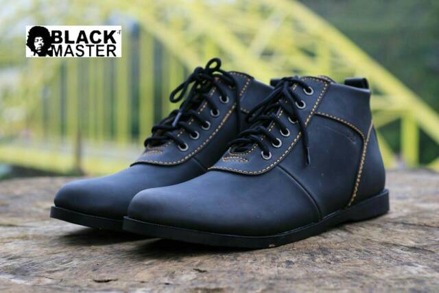 SEPATU BOOT KULIT MURAH ! BLACKMASTER BRODO ORIGINAL