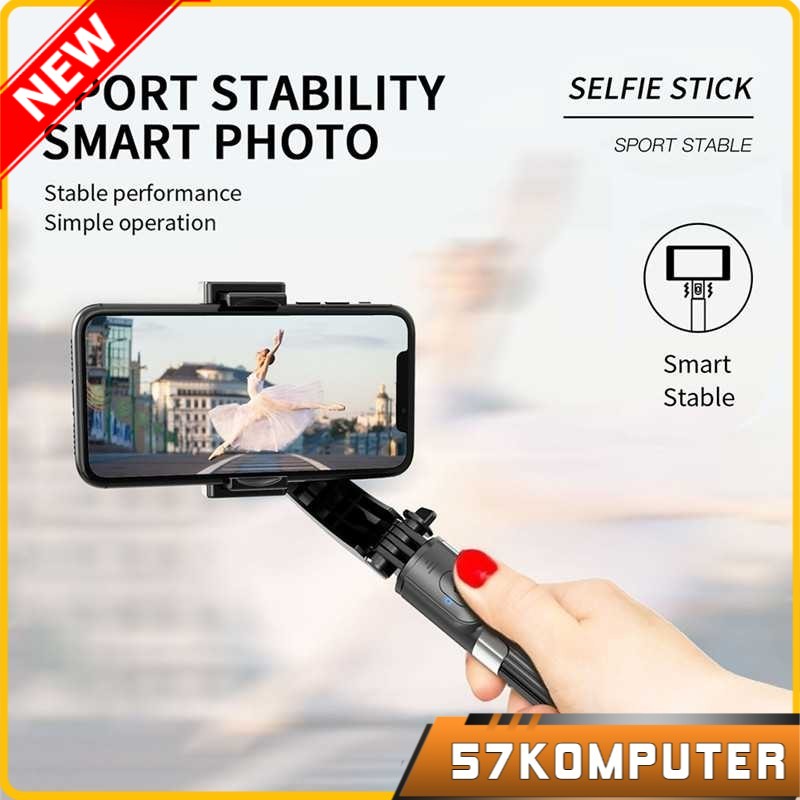 Tongsis Gimbal Stabilizer Tripod Smartphone with Remote - L08