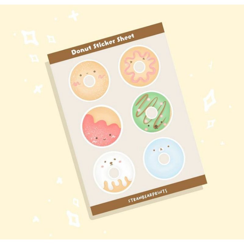 

DONUT STICKER/STIKER UNTUK PLANNER/CATATAN/JURNAL/DIARY