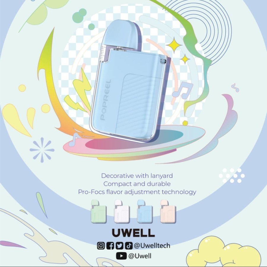 POPREEL PK1 POD KIT 100% AUTHENTIC UWELL POPREEL PK1 POD DEVICE
