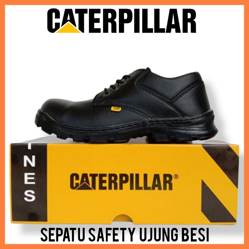 SEPATU KERJA SAFETY PROYEK PABRIK UJUNG BESI / SEPATU SAFETY PRIA WANITA UNISEX / SEPATU KERJA SPBU POM CHEF MOTOR TOURING COWOK CEWEK / CATERPILLAR BOOT SAFETY SHOES