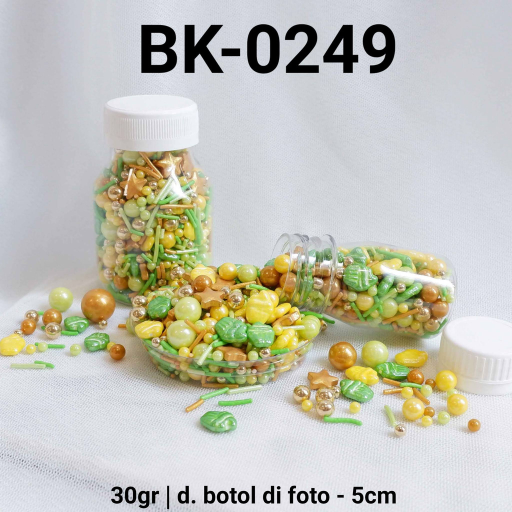 

BK-0249 Sprinkles sprinkle springkel 30gr hijau idul fitri natal yamama baking grosir murah sprinkles cake dekorasi mutiara trimit decoration story sprinklestory sprinklesstory sprinkle story yamama baking