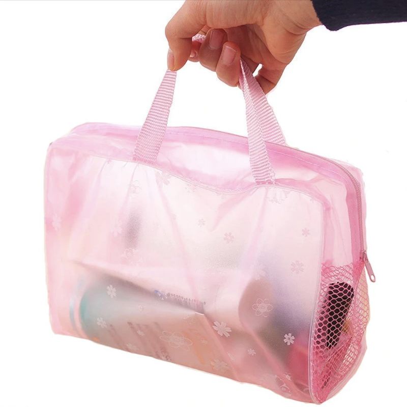 Tas Kosmetik Tempat Penyimpanan Kosmetik PVC Alat Mandi Travel