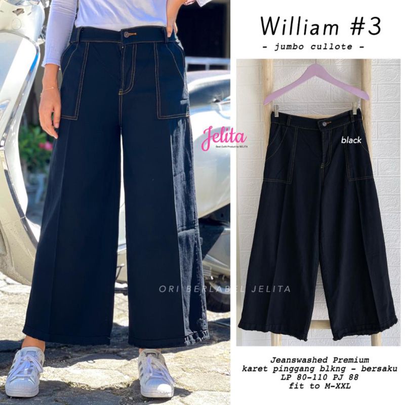 william #3 jumbo kulot celana kulot jeans by jelita