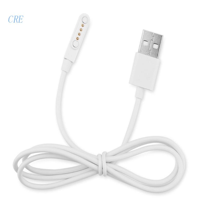 Cre Kabel Charger USB Magnetik 4 Pin Untuk Smartwatch Anak KW88