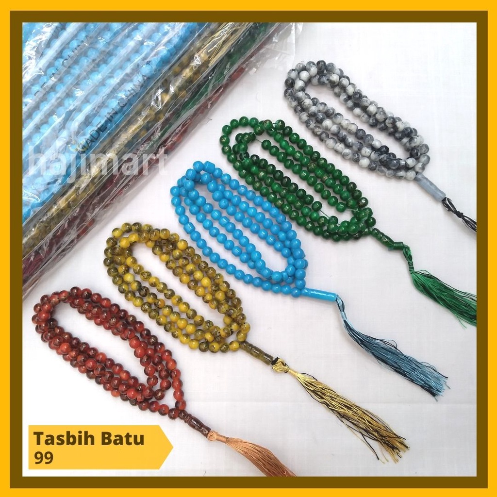 TASBIH BATU/ TASBIH BATU 33 BUTIR/ TASBIH BATU 99 BUTIR/ OLEH-OLEH HAJI UMROH/ SOUVENIR TAHLILAN