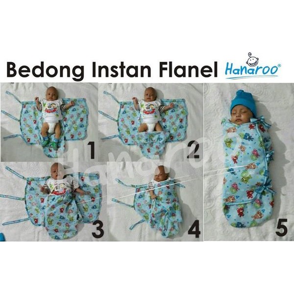 Hanaroo Bedong Instan Flanel - HNR BIFLANEL