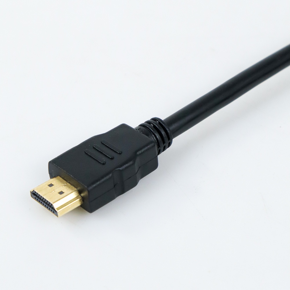 High Speed HDMI to HDMI Cable OD7.3mm Gold Plated 4K - 5m - Black