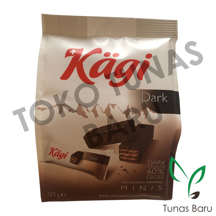 

Kagi Dark Chocolate 60 Cocoa Minis Swiss Chocolate Wafer