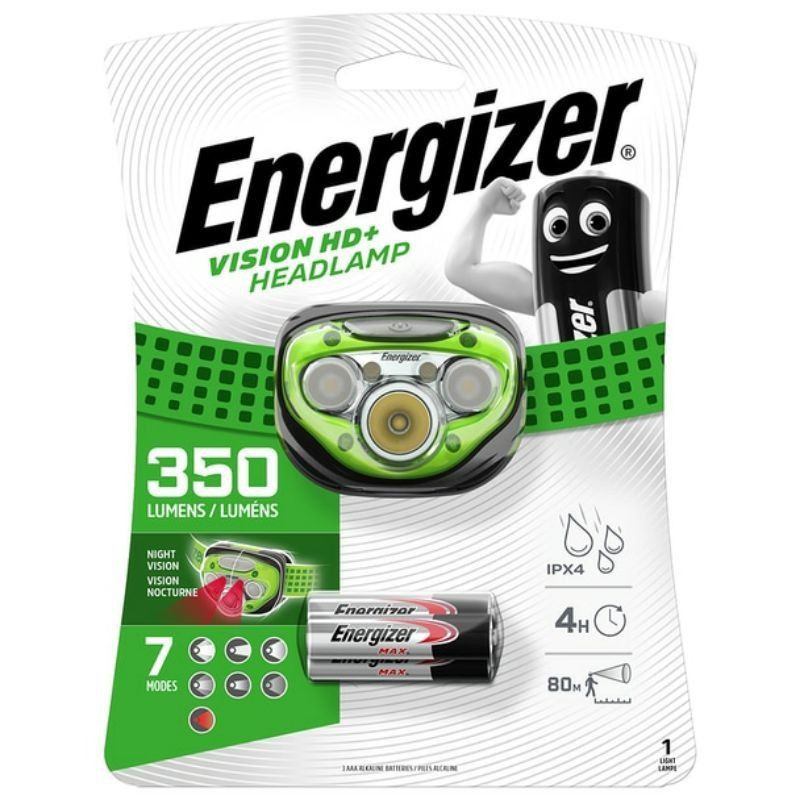 [Bisa COD Free] Headlamp Energizer 3 LED 2 in 1 infra red &amp; white - Energizer 350 - 100 lumens