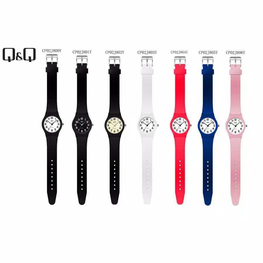 Jam tangan Unisex fashion wanita cewek pria cowok QQ QnQ Q&Q CP02 CP02J ORIGINAL GARANSI ANTI AIR