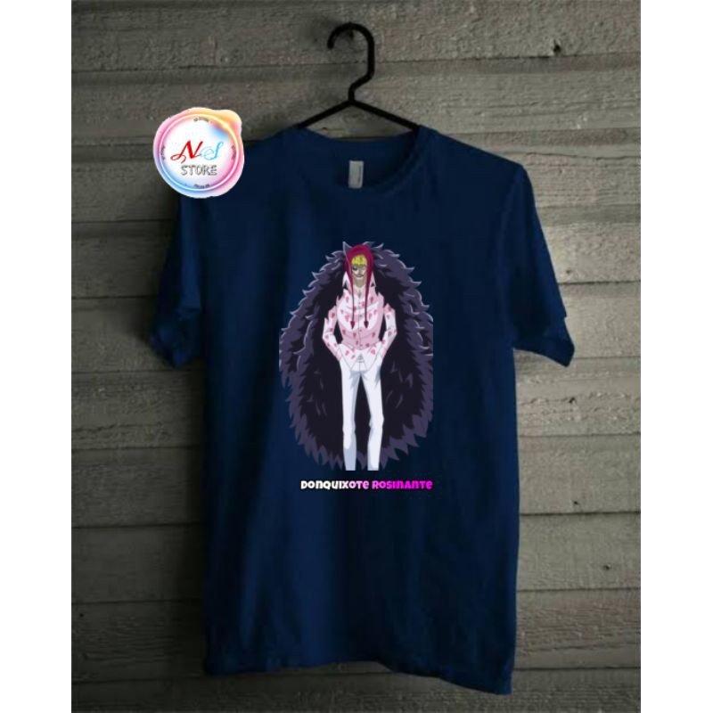 Kaos One Piece Corazon Rosinante Navy Soft Ns Store