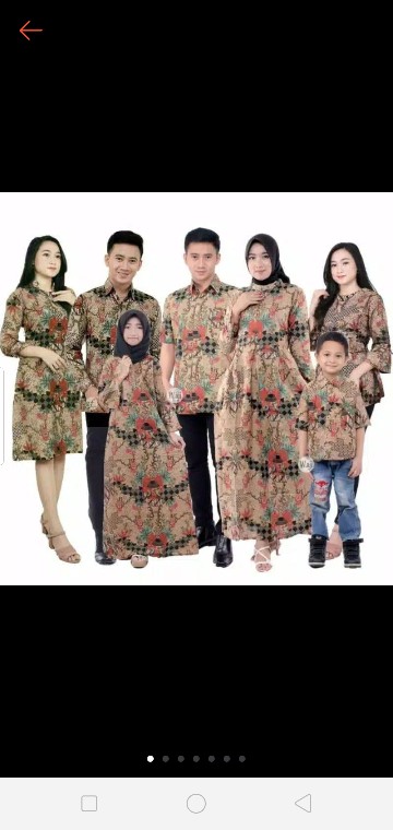 Maura Couple Sania Ruffle Couple Keluarga Batik Couple