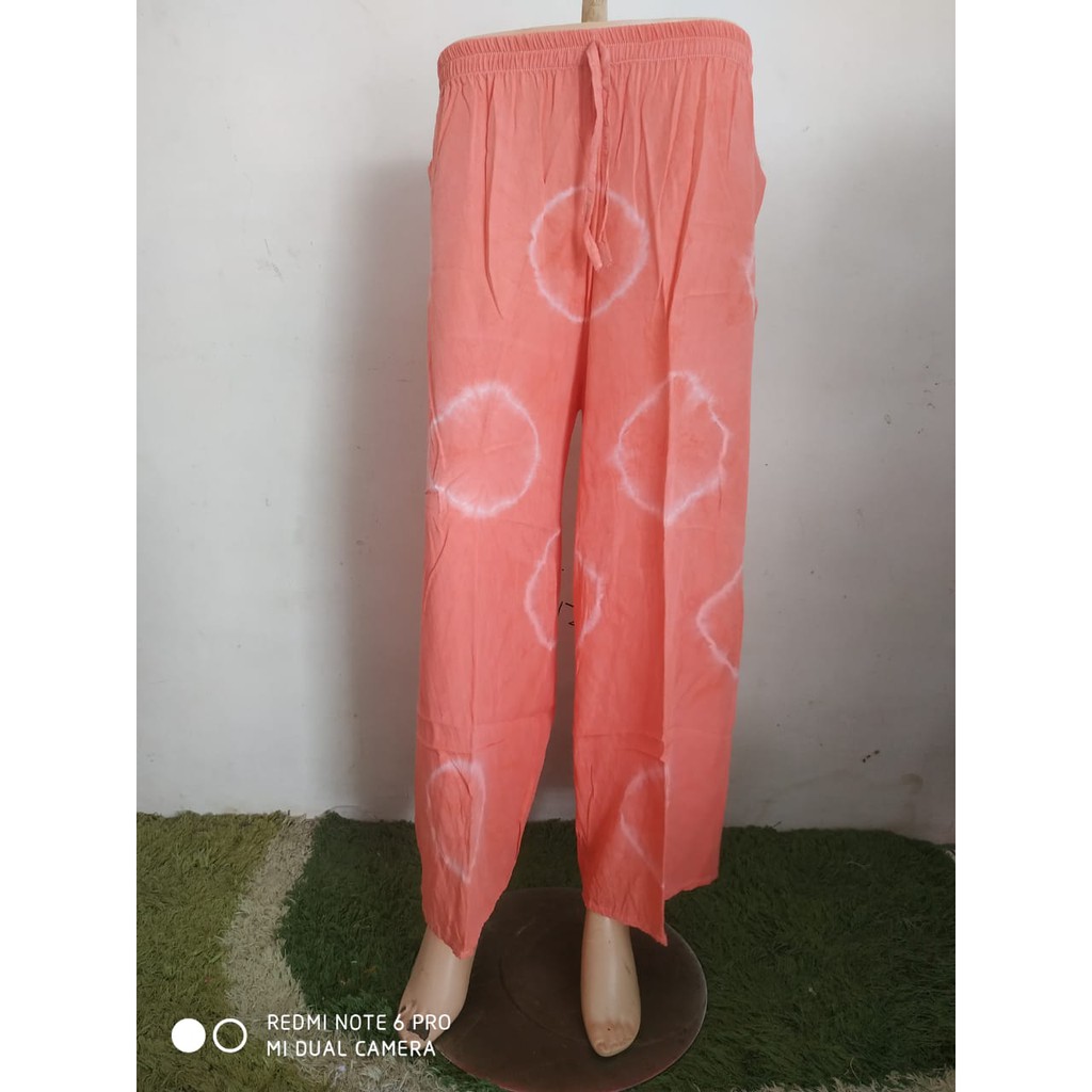 Celana Kulot Panjang XXL Tali Tie Dye Smoke Bali