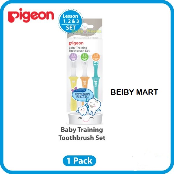 Sikat Gigi Pigeon Training Toothbrush SET Bayi ISI 3PCS