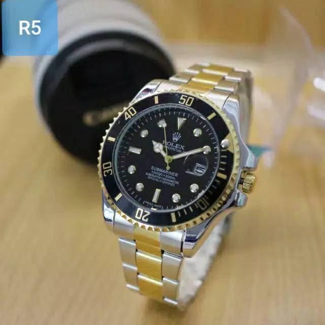 Jam Tangan Pria Murah Terbaru Fashion Keren Watch COD F5J3 Jam Tangan Pria Rolex Termurah - combi 4 