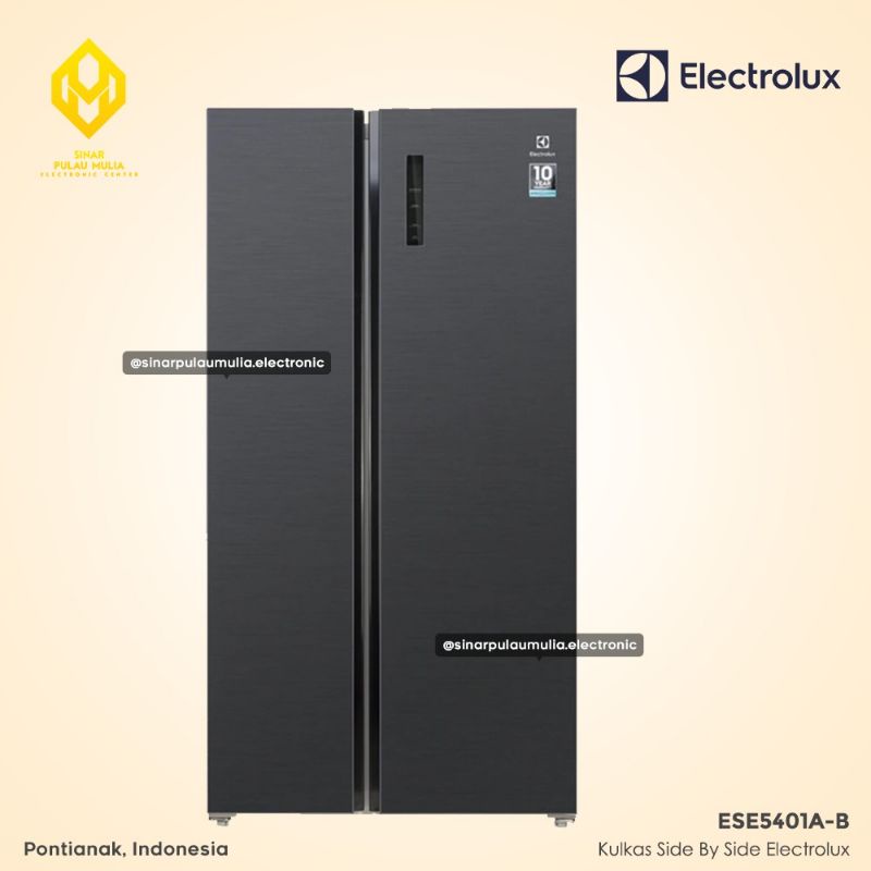 Electrolux Kulkas Side By Side 528 Liter Inverter - ESE5401A-B / ESE 5401 A B / ESE 5401A