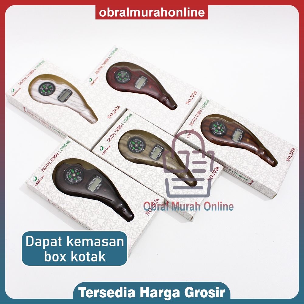 Tasbih Digital Kayu Kompas