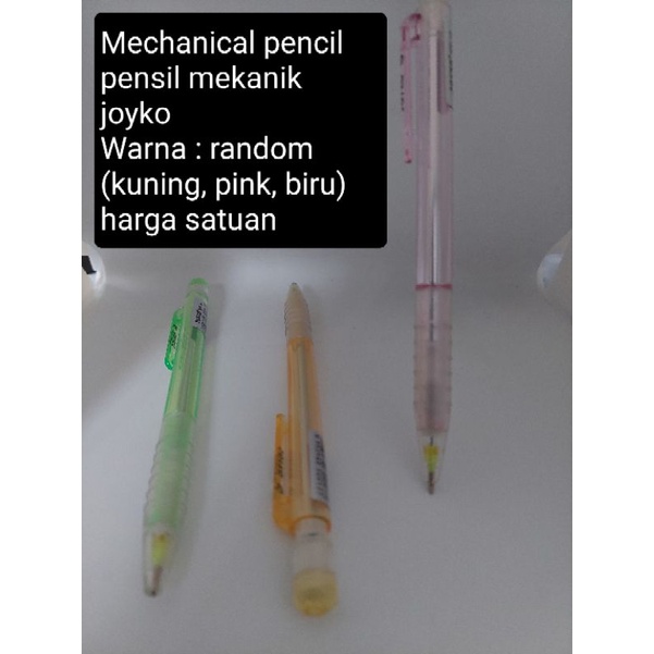 

Mechanical pencil pensil mekanik joyko plastik harga satuan
