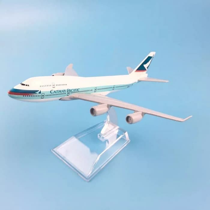 Best Item! MINIATUR DIECAST PESAWAT CATHAY PACIFIC PAJANGAN HIASAN PESAWAT