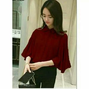 Jual ZahraFashion Gita Top   bhn Twiscone Fit L Good HB006